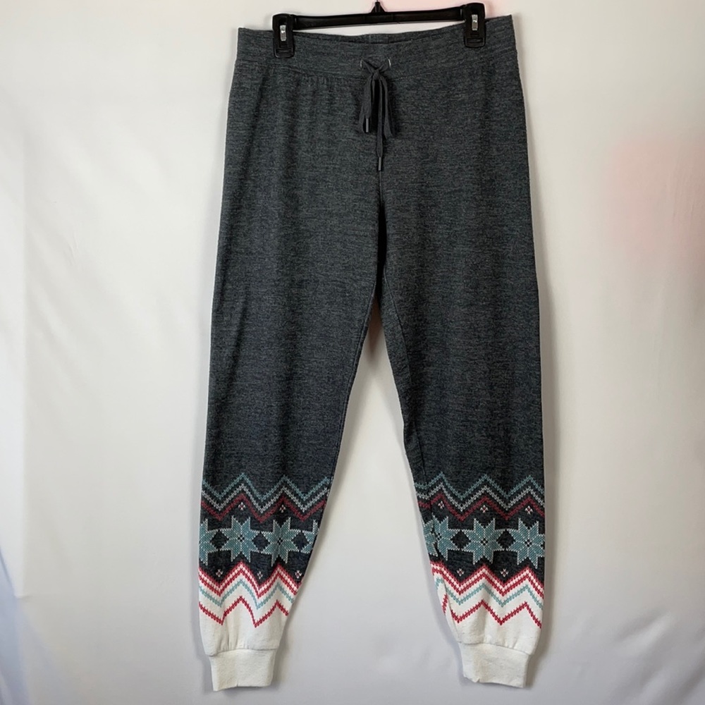 P.J. Salvage Gray Soft & Comfy Winter Pajama Bottoms - Size Medium